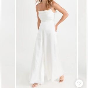 Fame and Partners Rosalie Jumpsuit Ivory NWT